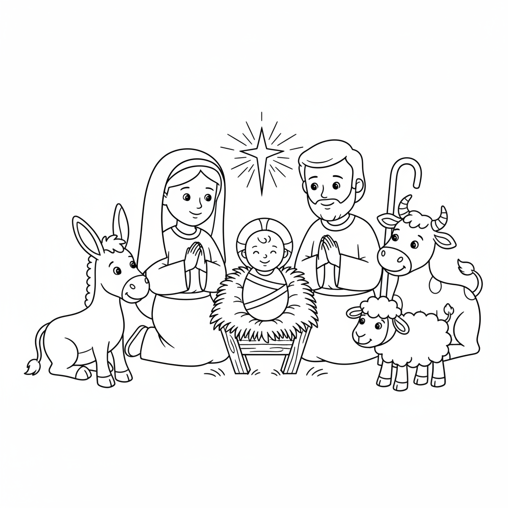 Bebê Jesus na manjedoura
