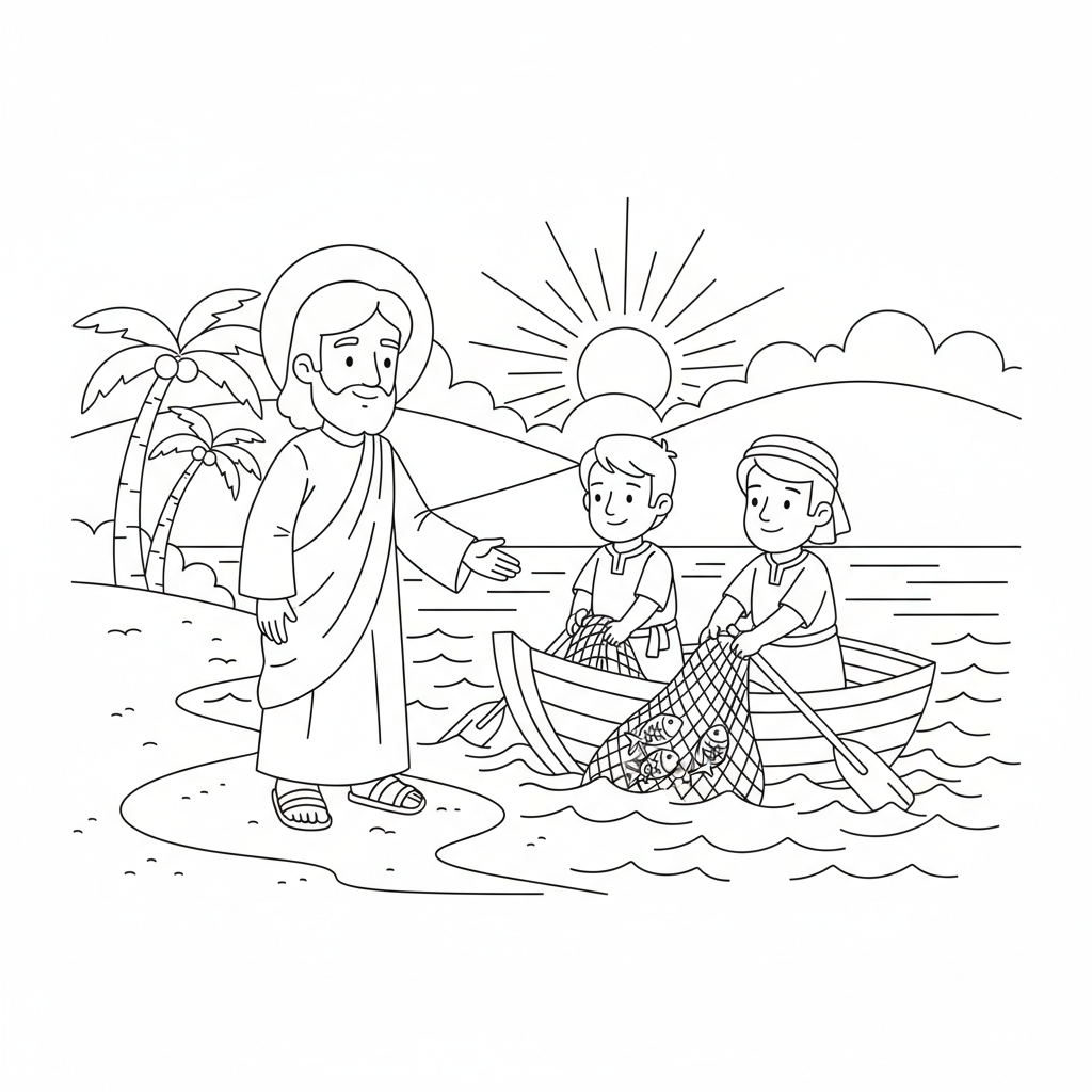 Jesus chama os pescadores
